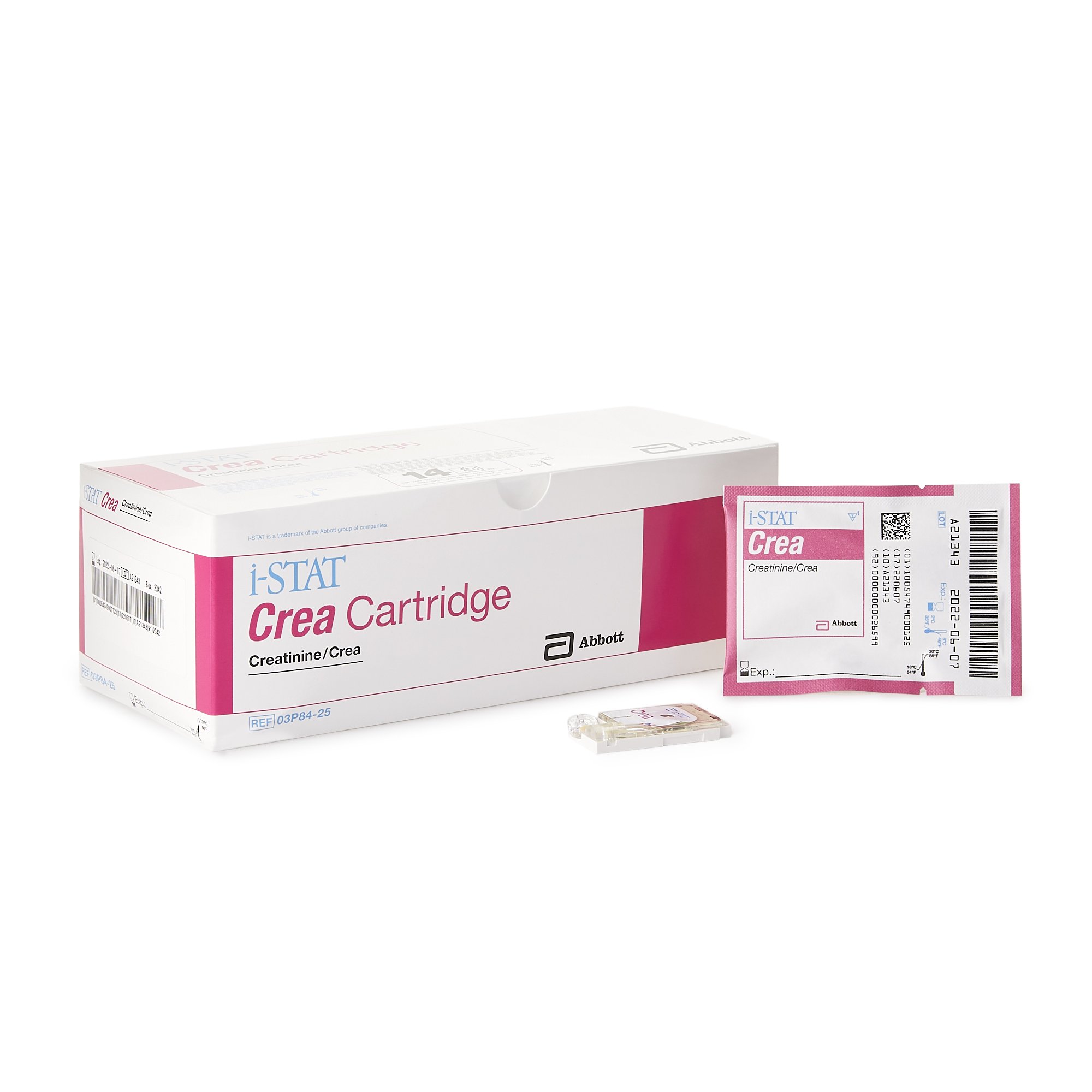 Cartridge General Chemistry Reagent i-STAT® Creatinine CLIA Waived For i-STAT System Critical Blood Analyzer 25 Tests by Abbott Rapid Dx North America LLC  ID 03P8425